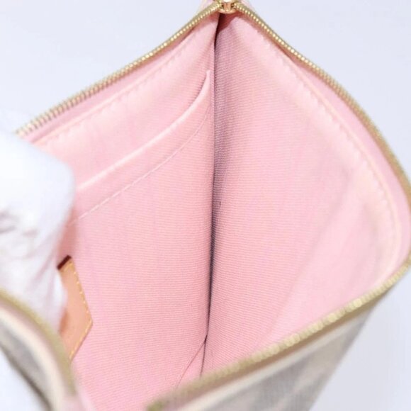 LOUIS VUITTON Damier Azur Neverfull MM Pouch LV Auth 141647 - Picture 13 of 16